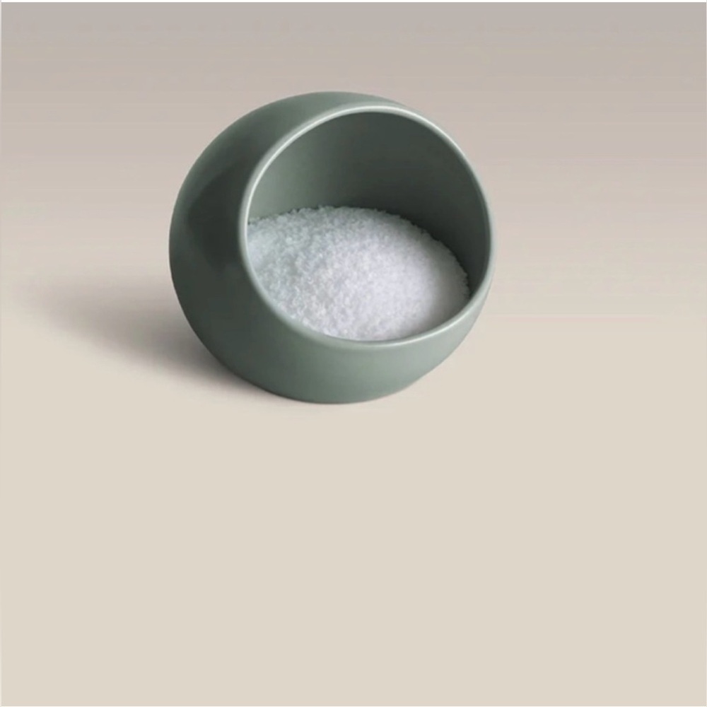 Elegant Ceramic Salt Cellar - Green